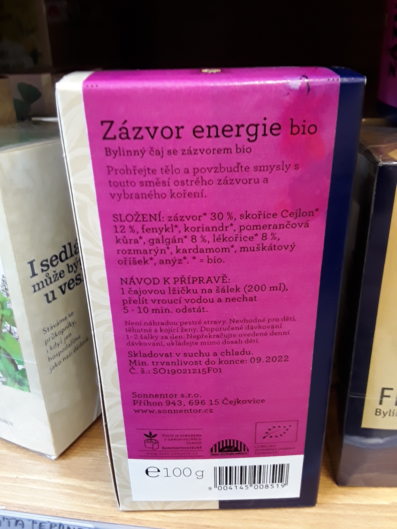 Zázvor energie