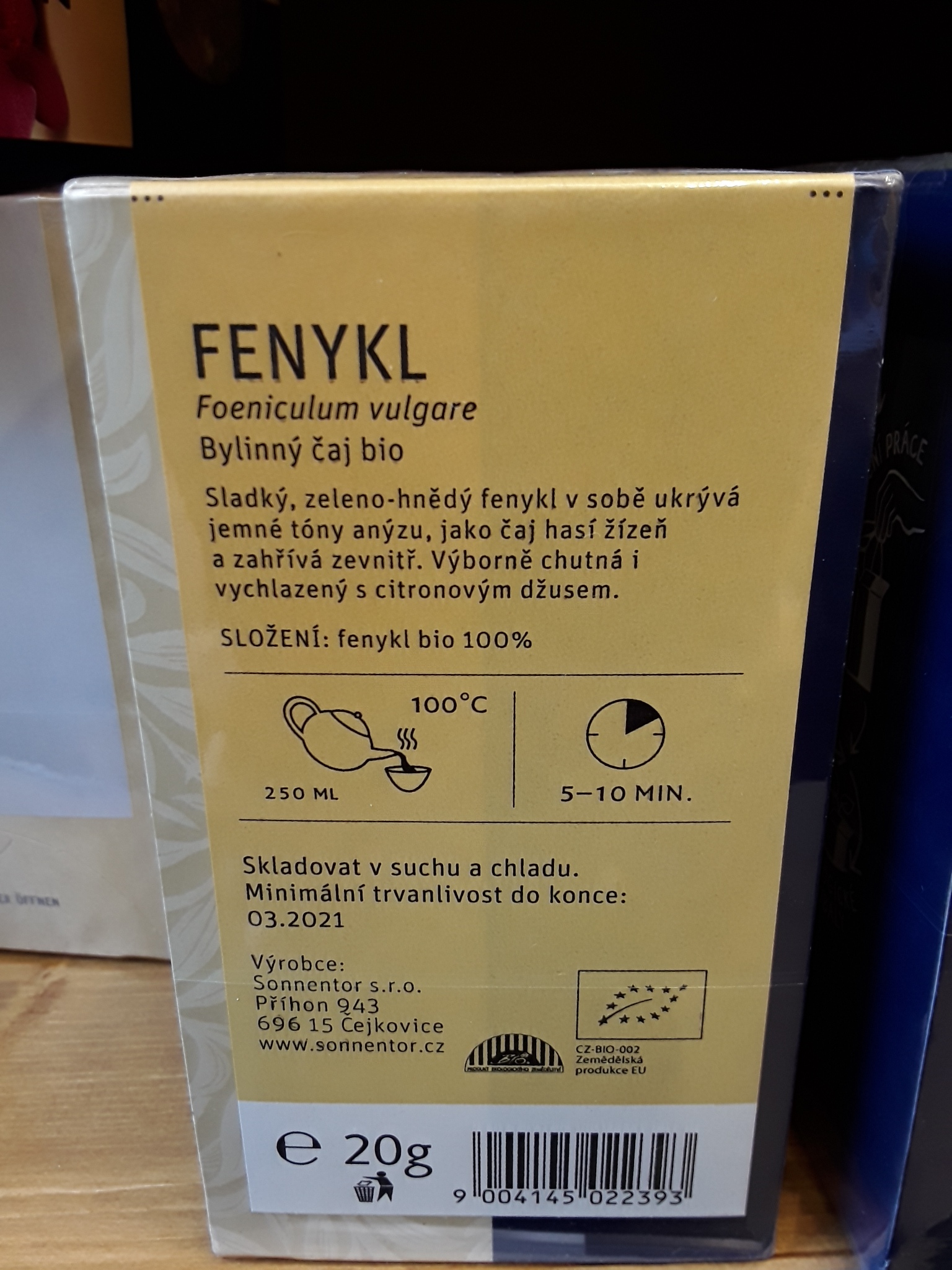 Čaj fenykl