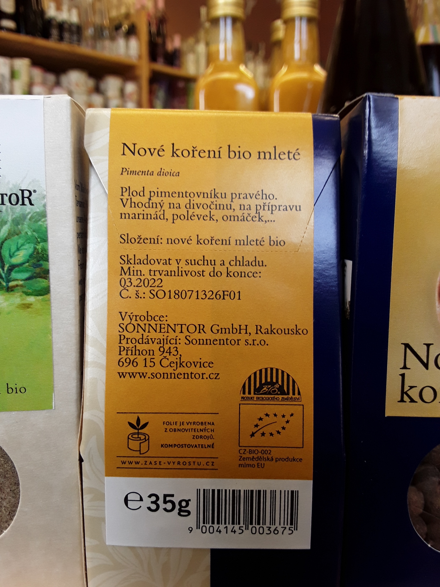 Nové koření, mleté