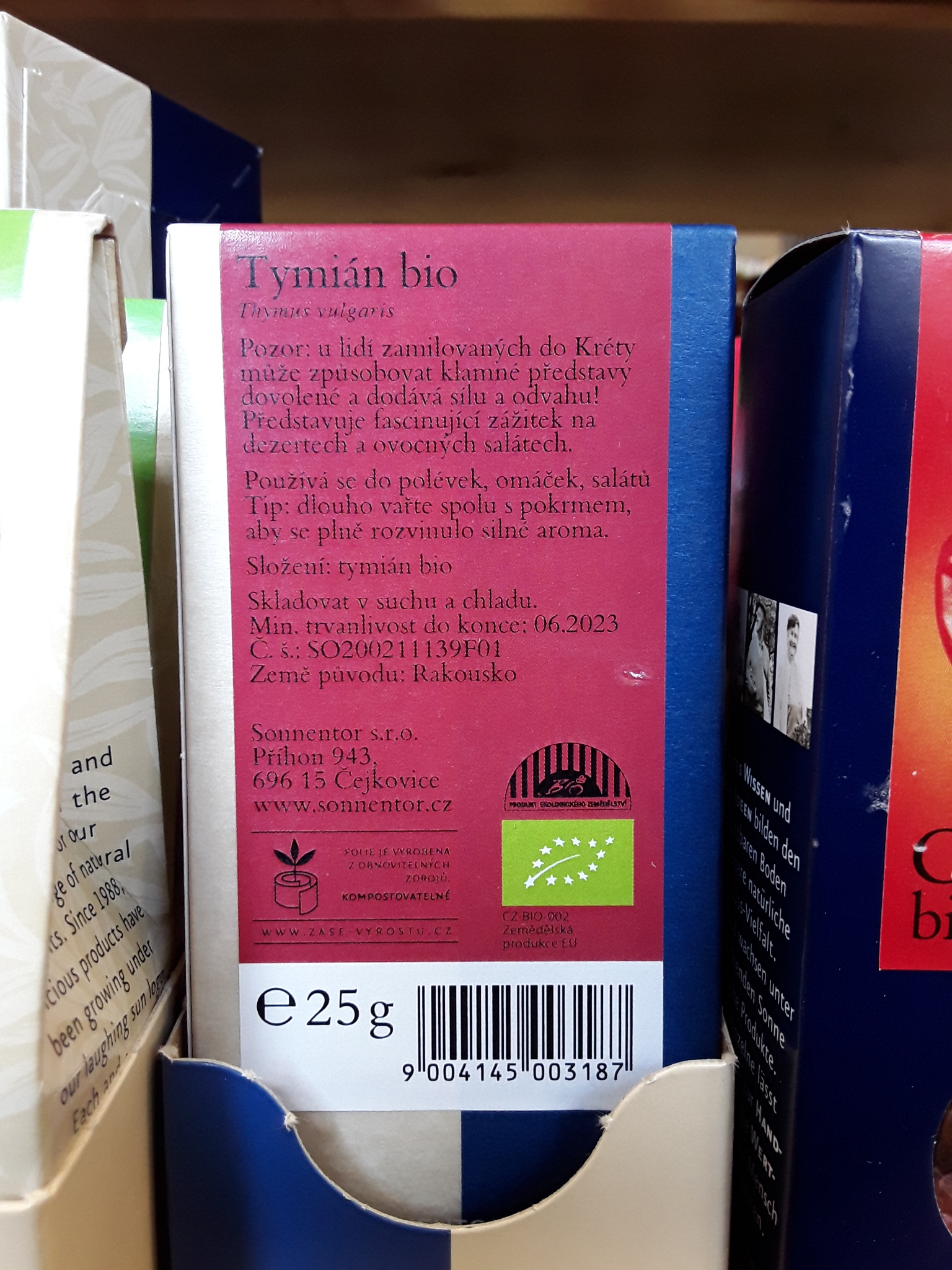 Tymián bio
