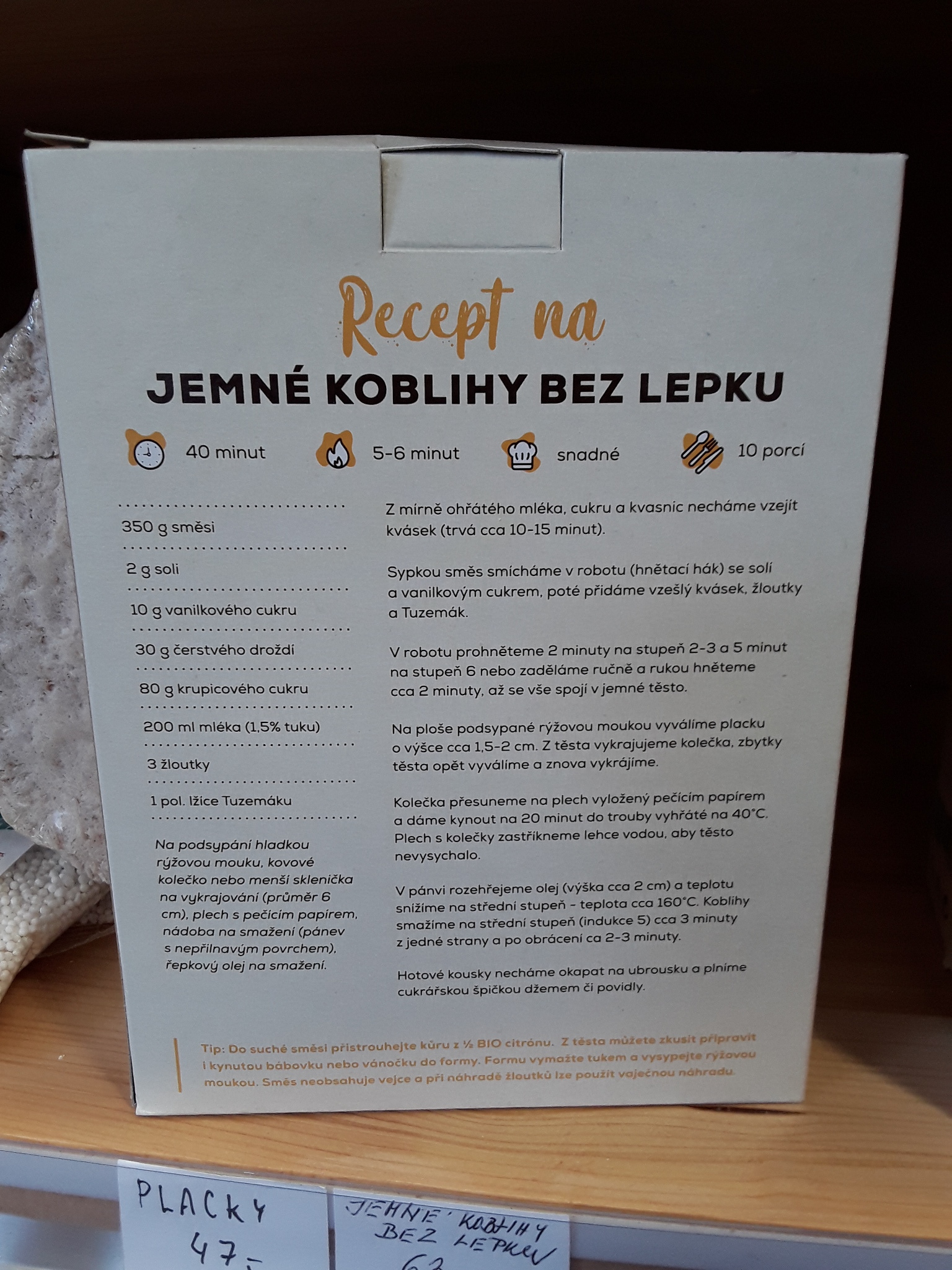 Jemné koblihy bez lepku