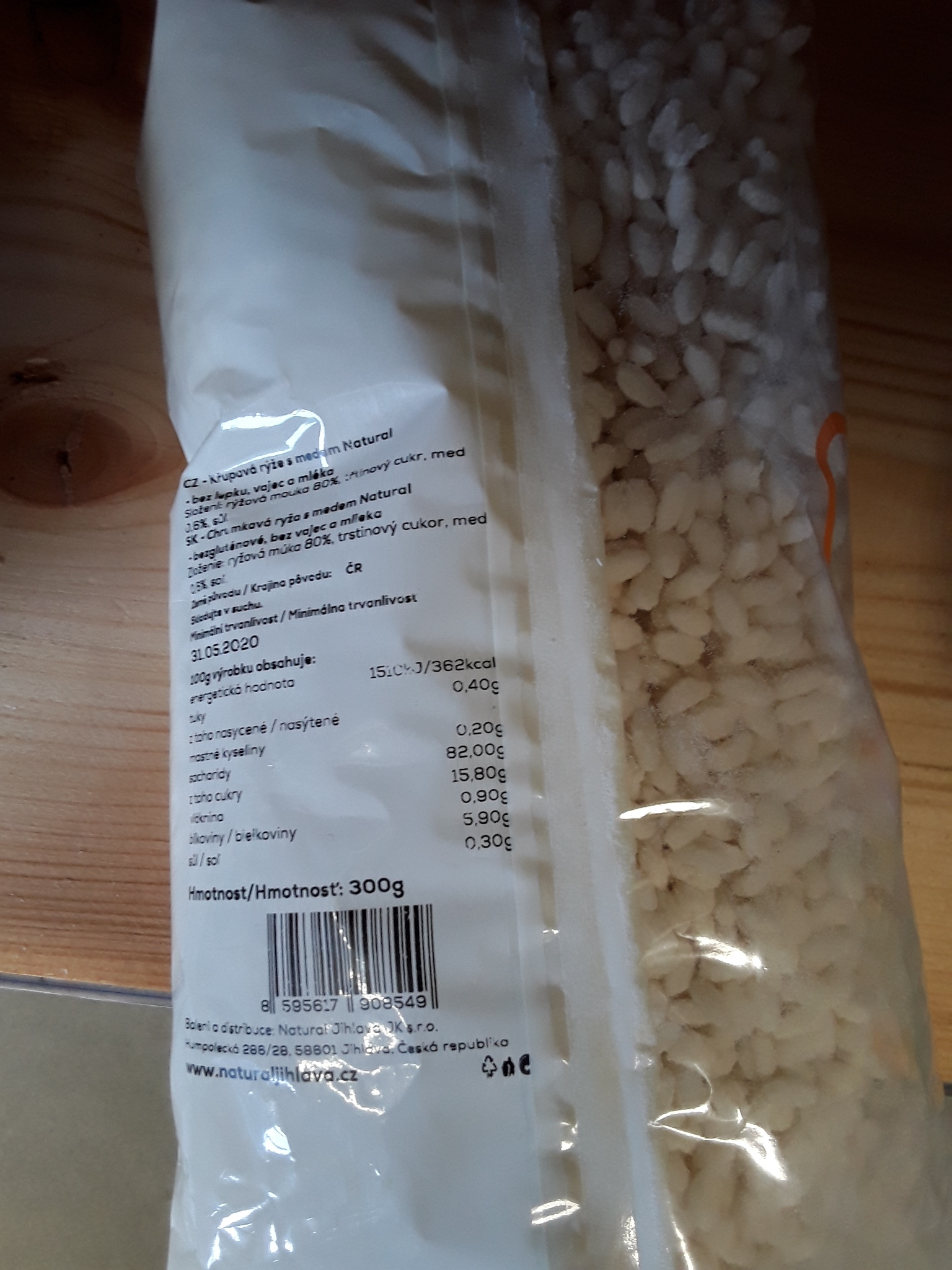 Křupavá rýže s medem