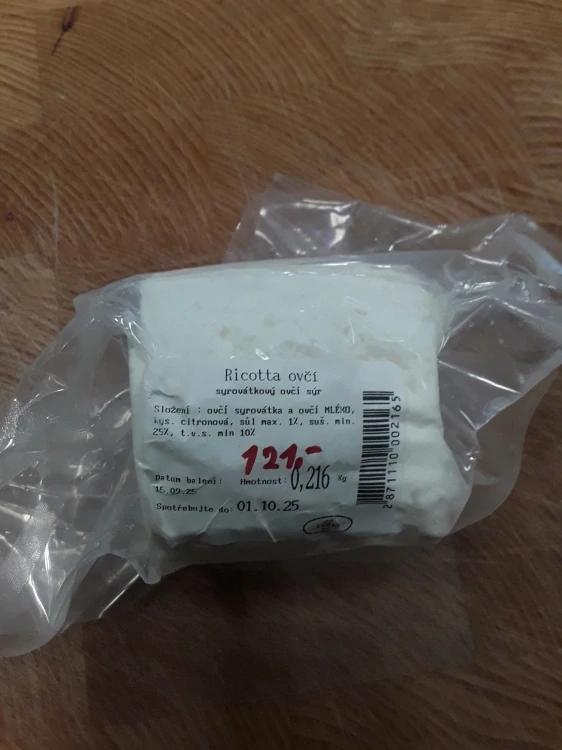 Ovčí ricotta