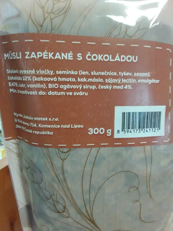 Müsli zapékané s čokolàdou