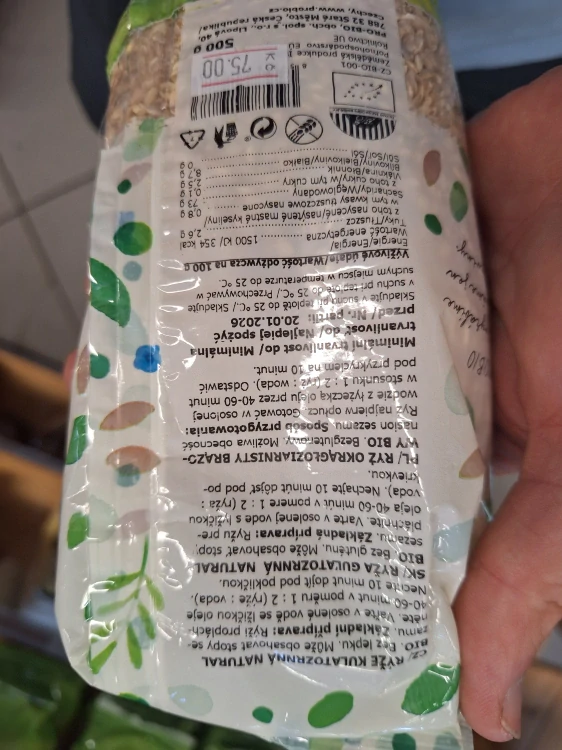 Rýže kulatozrnná natural