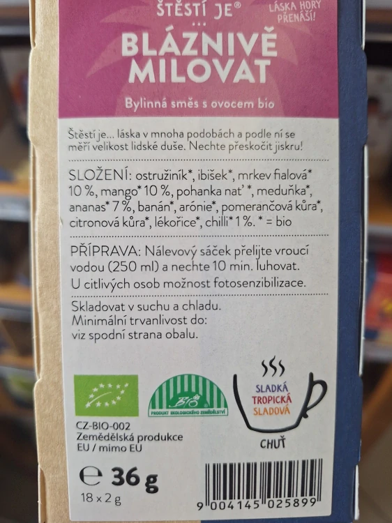 Štěstí je bláznivě milovat