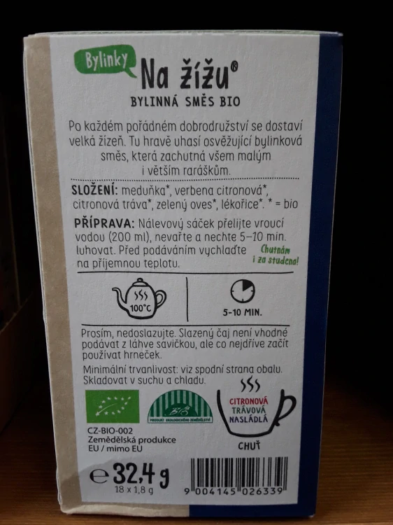 Na žížu bylinný čaj