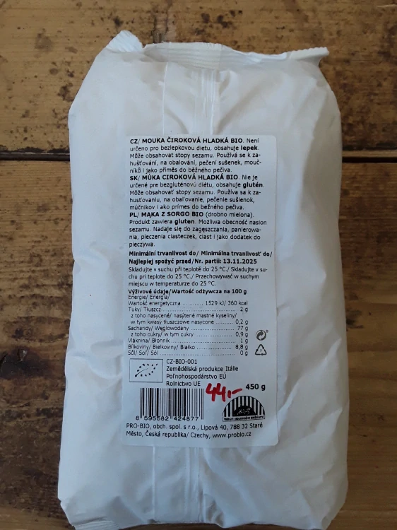 Čiroková mouka hladká