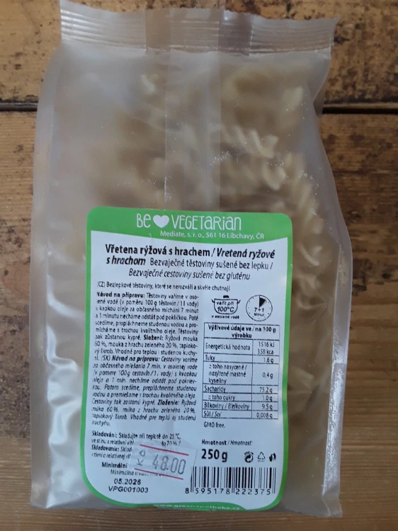 Vřetena rýže & hrách