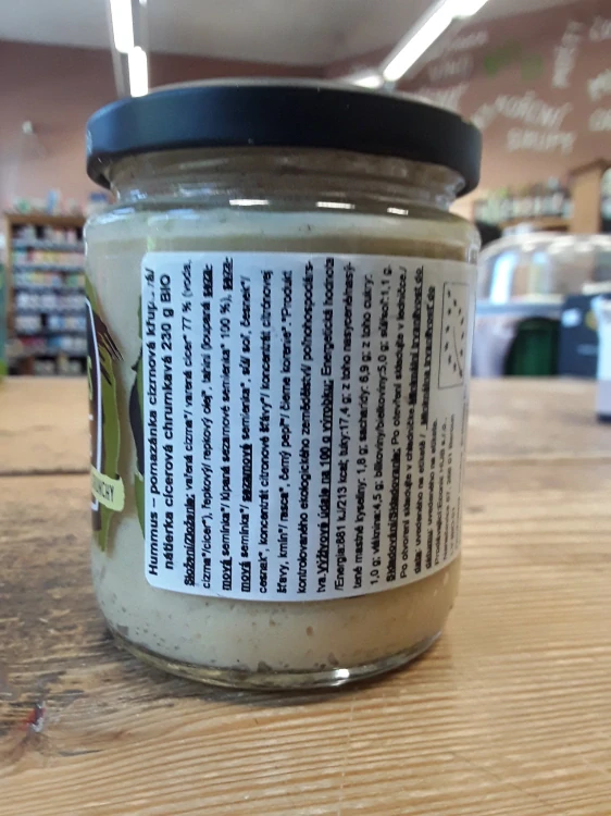 Bio hummus pomazánka cizrnová křupavá
