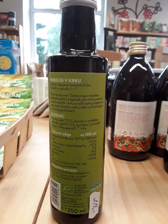 Zase dobře! Knedlík v krku sirup bio