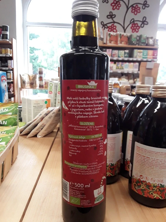 Brusinka sirup bio
