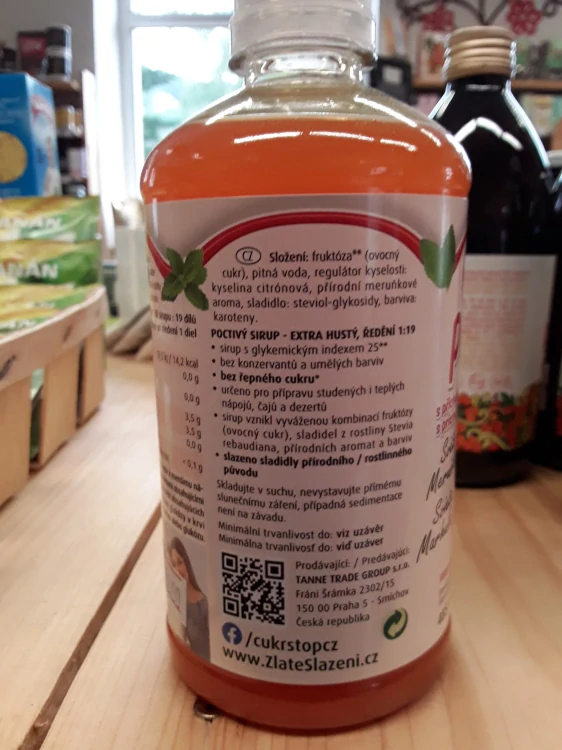 Poctivý sirup Svěží meruňka