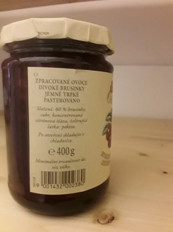 Divoké brusinky jemné trpké