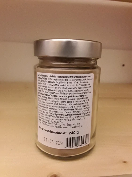 Horká čokoláda z belgické čokolády