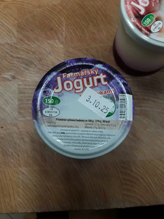 Jogurt borůvka 