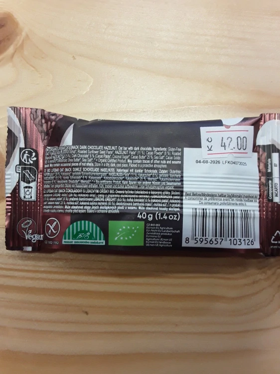 Life bar čokoláda-lískový lískový ořech