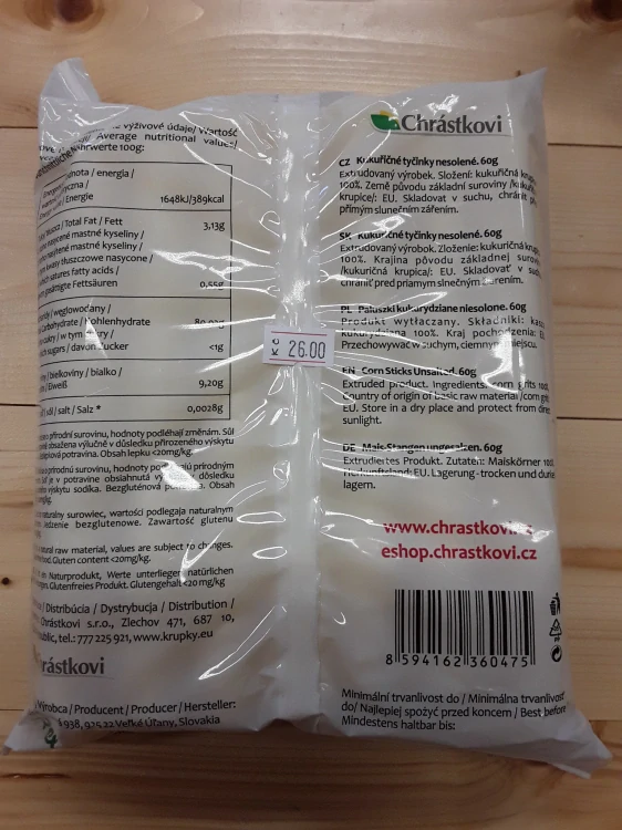 Kukuřičné tyčinky