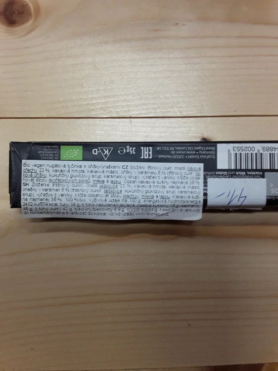 Čokoláda dark nougat croccante