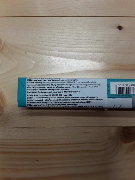 Čokoláda crunchy coconut