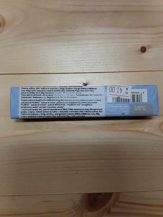 čokoláda creamy milk