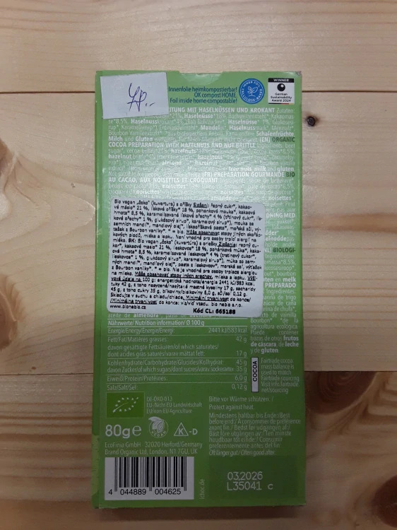 iChoc crunchy hazelnut