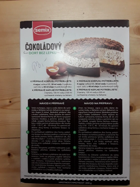 Čokoládový dort bez lepku 