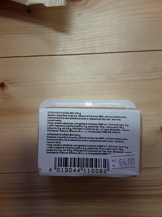 Citronová kůra bio