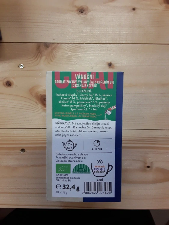 Vánoční aromatizovaný bylinný čaj 