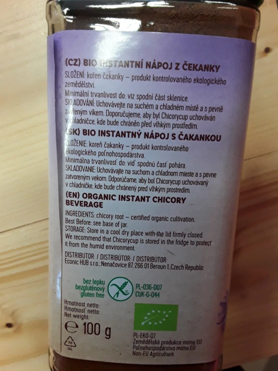 BIO instantní nápoj z čekanky