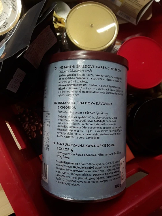 Špaldové kafe instantní s cikorkou