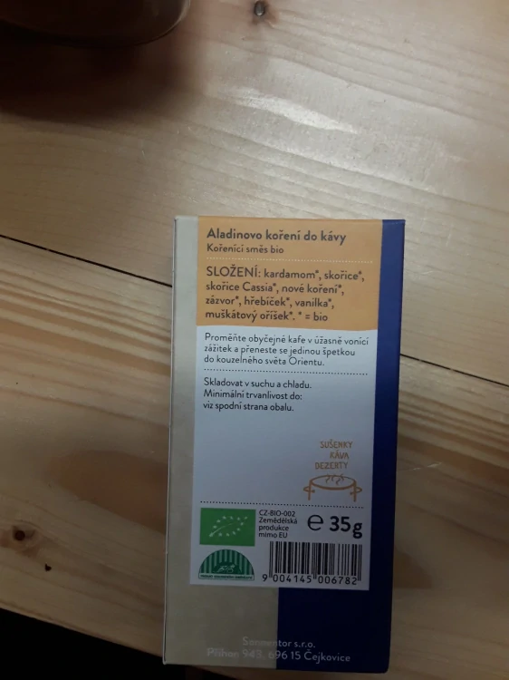 Aladinovo koření do kávy bio