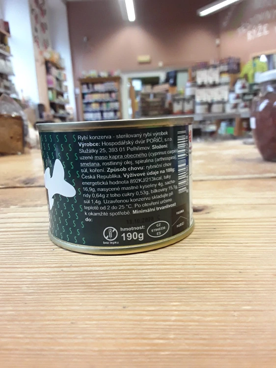 Kapří paštika se spirulínou