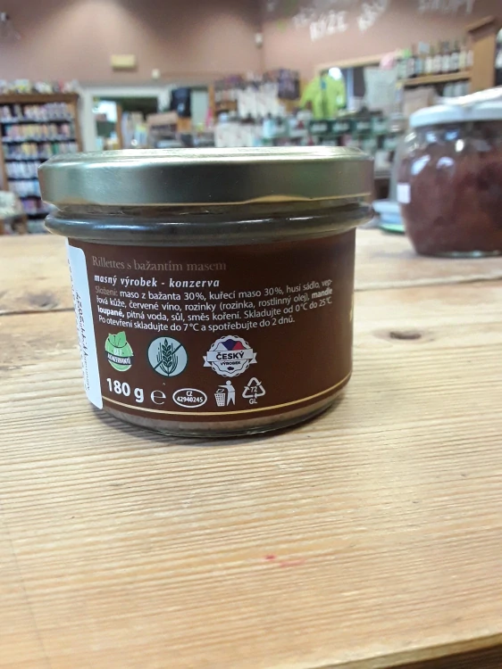 Rillettes z bažanta