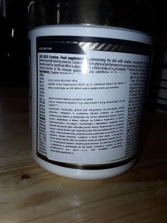 Doplňek stravy gold creatine