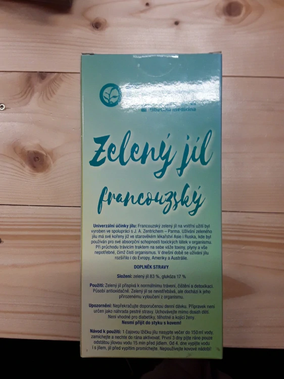 Doplňek stravy zelený jíl