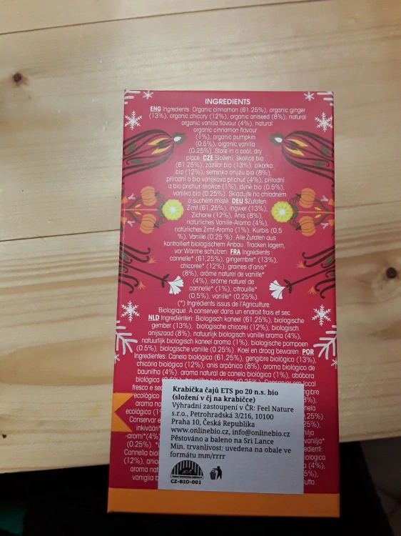 English Tea shop organic pumpkin spice