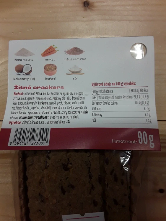Žitné crackers