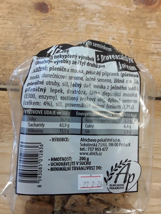 Křupavý chlebík provensálský
