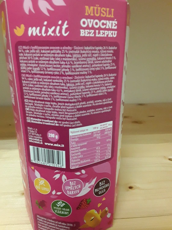 Mixit müsli ovocné bez lepku