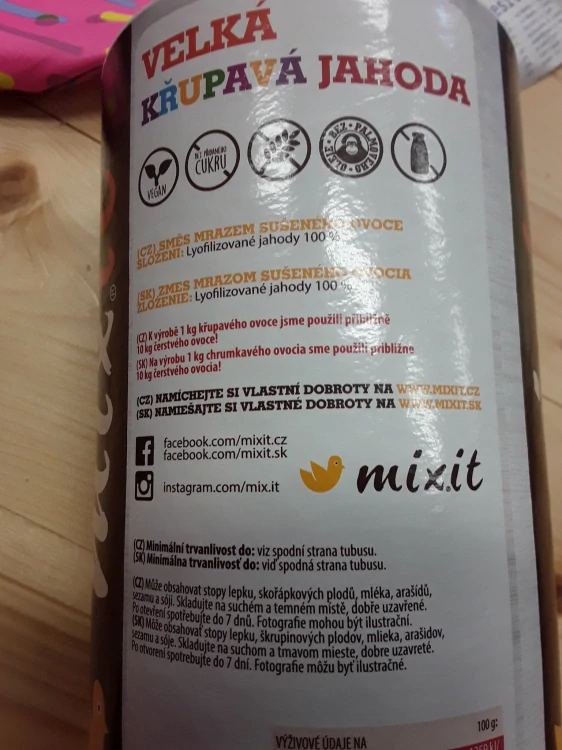 Mixit velké křupavé ovoce jahoda