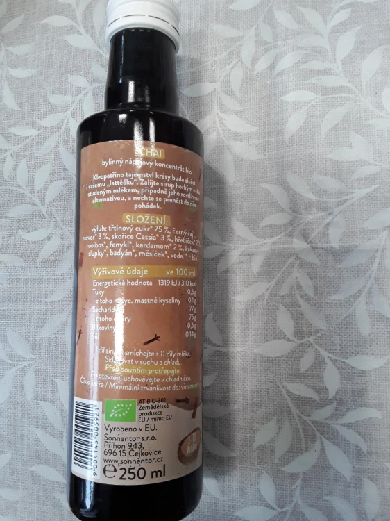 Chai sirup bio