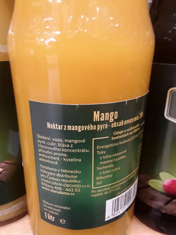 Nektar z mangového pyré