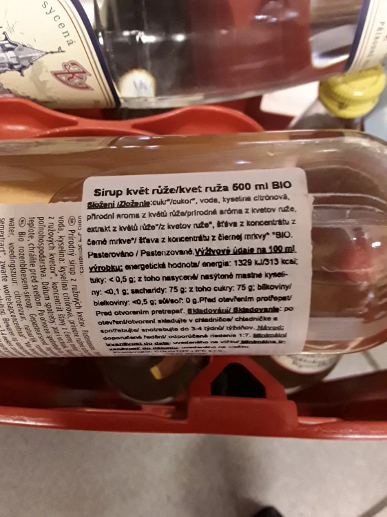 Sirup květ růže bio
