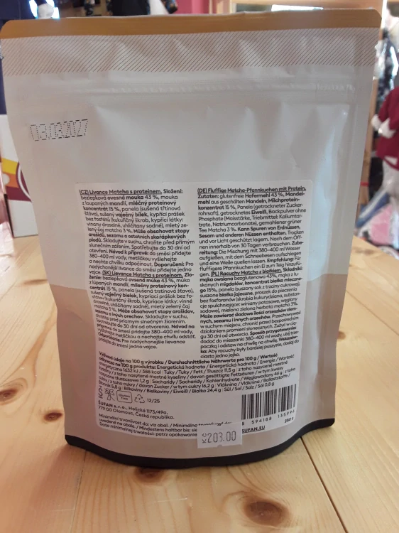 Lívance matcha s proteinem