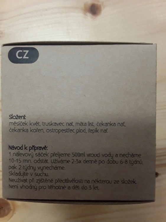 Jaterní bylinný čaj