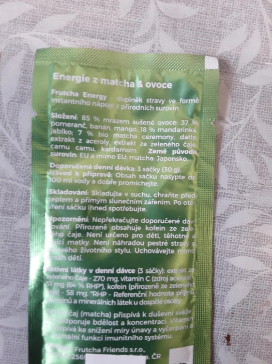 Frutcha Energy matcha+citrus