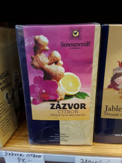 Čaj zázvor a citron