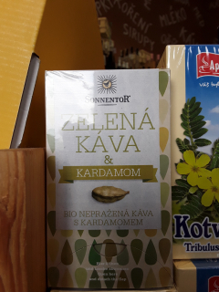 Zelená káva kardamon