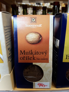 Muškátový oříšek, mletý